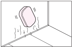 キッチンペーパーをはがし、スポンジでこする