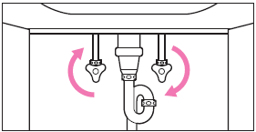 「止水栓」を閉める